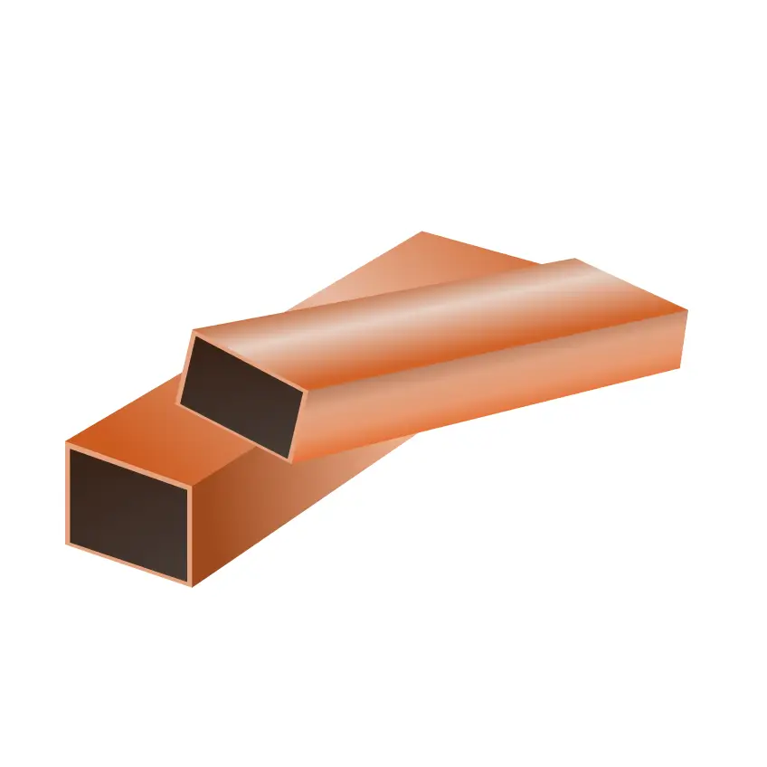 Труба медная прямоугольная МОБ 23x10x1 ТУ 48-21-366-74  ОборонСпецСплав