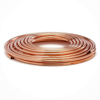 Труба медная отожженная М2 250х10 мм ГОСТ 617-90 для теплообменных аппаратов