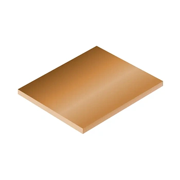 Плита бронзовая БрОФ10 90х500х1500 мм ГОСТ 18175-78 из оловяной бронзы